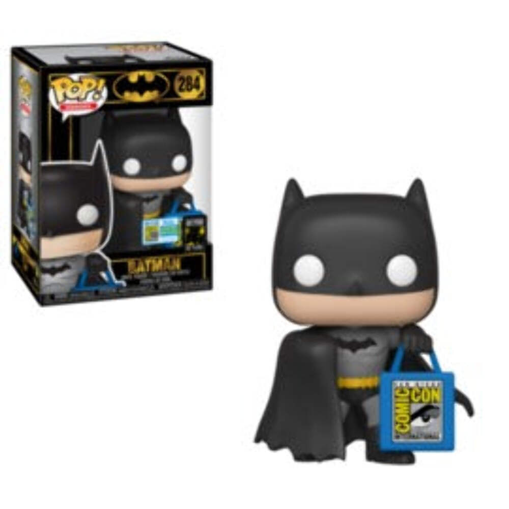 SDCC 2019 Batman Funko POP #284 with Exclusive Bag - Damaged Box  