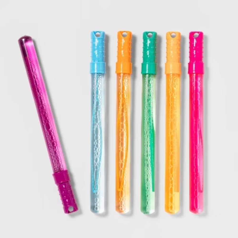 6pk 4oz Bubble Wands by Sun Squad for Outdoor Fun