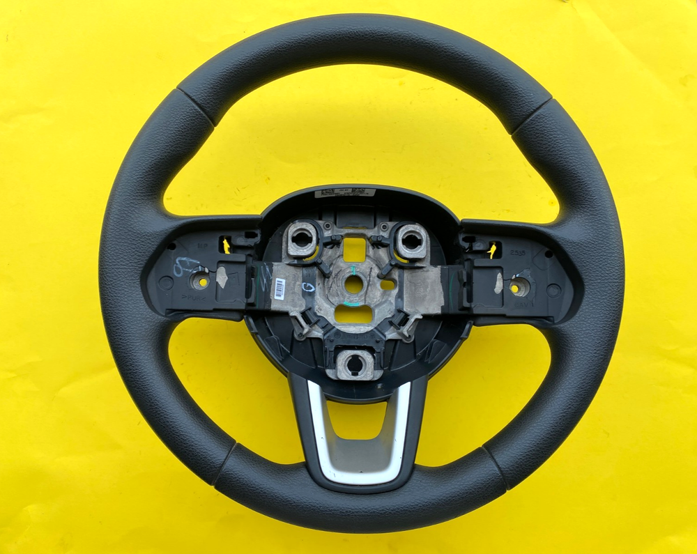 2017-2021 JEEP COMPASS DRIVER STEERING WHEEL BLACK WRAPPED OEM P5SX70DX9AH
