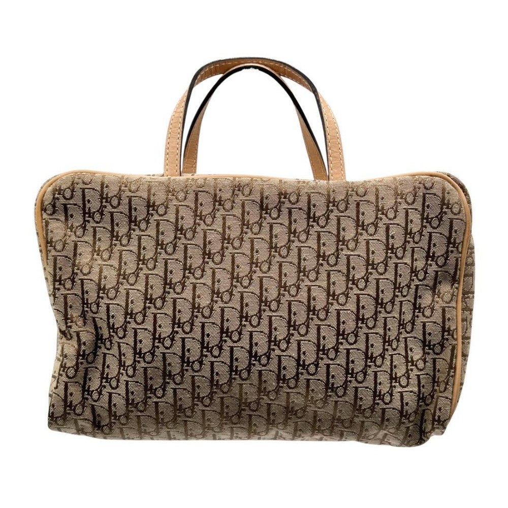 Christian Dior handbag Trotter beige canvas leather from Japan HJ