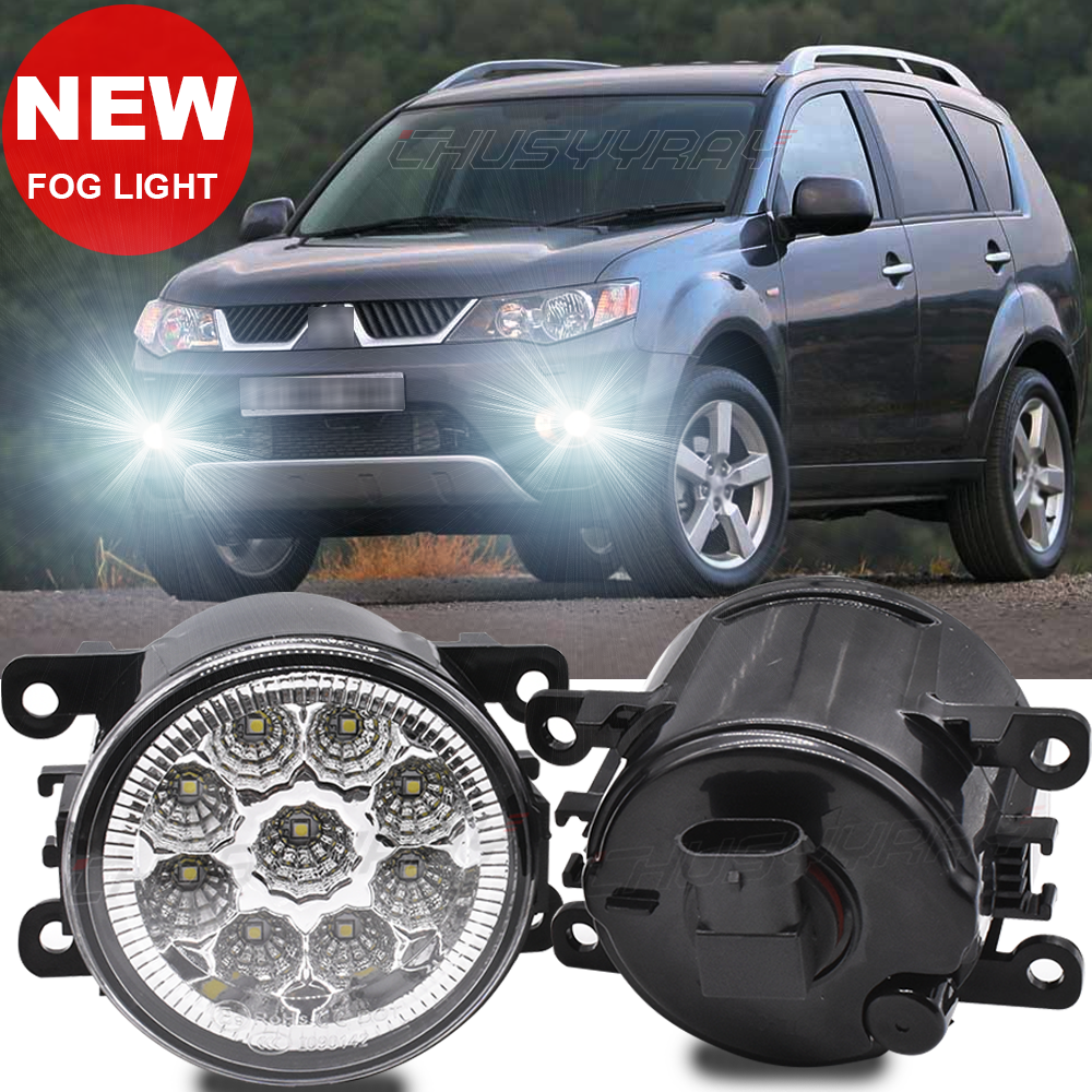 LED Bumper Fog Light Driving Lamp For Mitsubishi Outlander Sport RVR ASX Eclipse