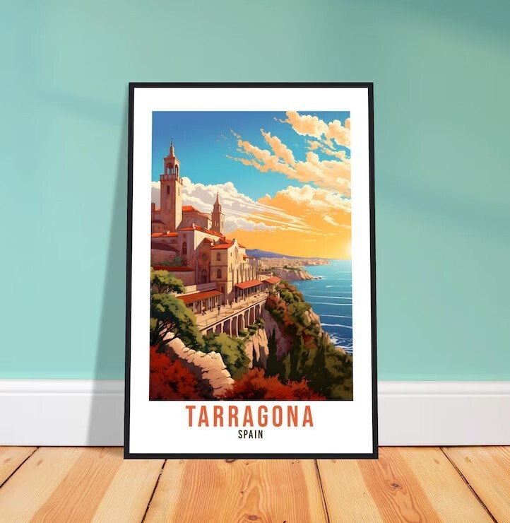 Tarragona Travel Poster Wall Art Tarragona Wall Hanging Home Décor