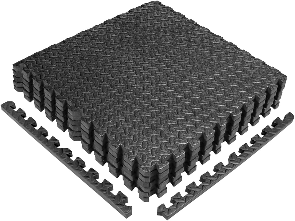 Interlocking 3/4-Inch Thick Exercise Foam Mats for Gym Flooring