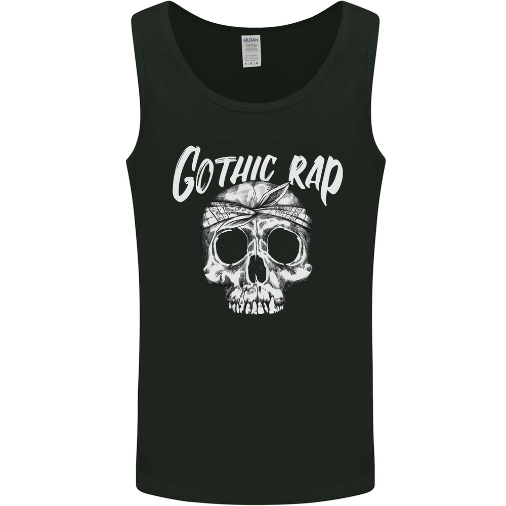 Gothic Rap Skull Hip Hop Music Gangster Mens Vest Tank Top