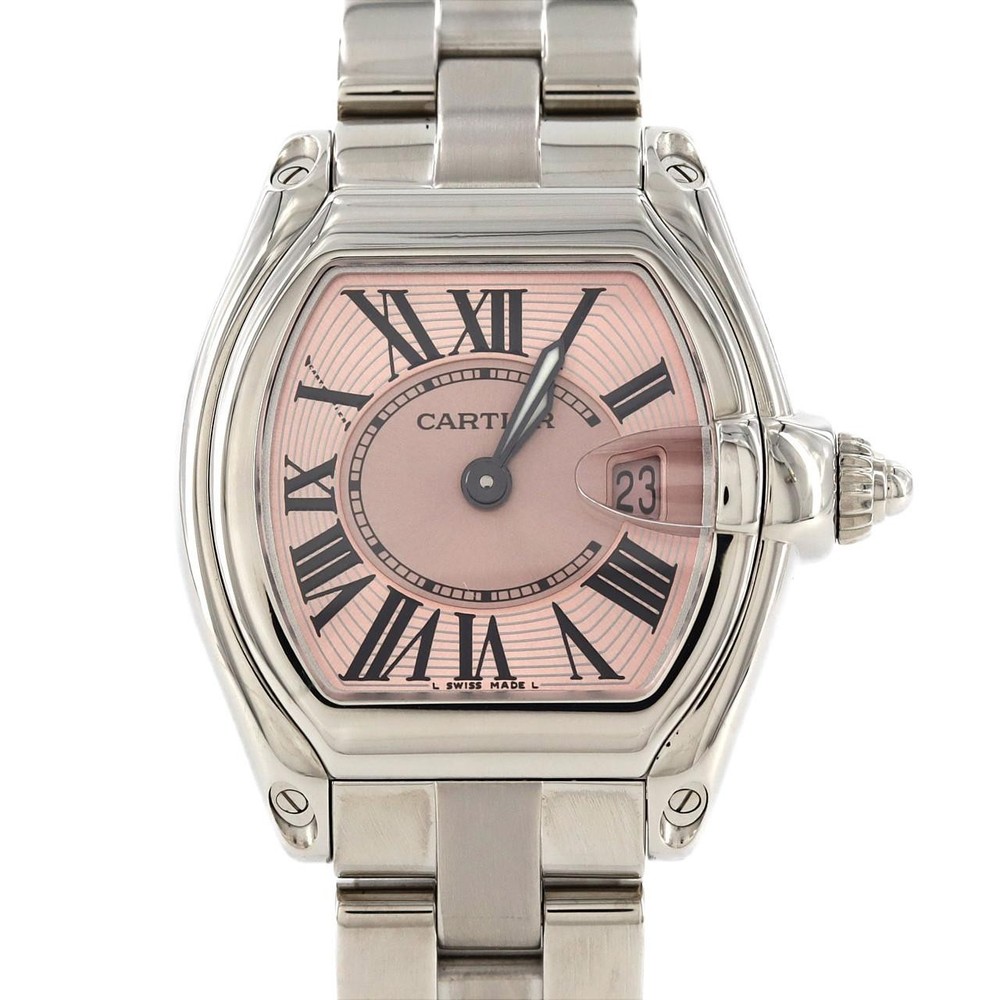 Authentic Cartier Roadster SM W62017V3 Stainless Steel Quartz Watch 2300000480337