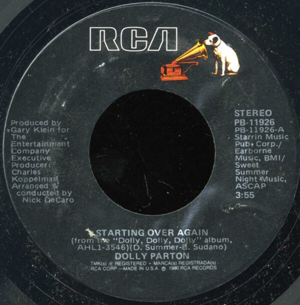 Dolly Parton - Starting Over Again - RCA - PB-11926 - 7