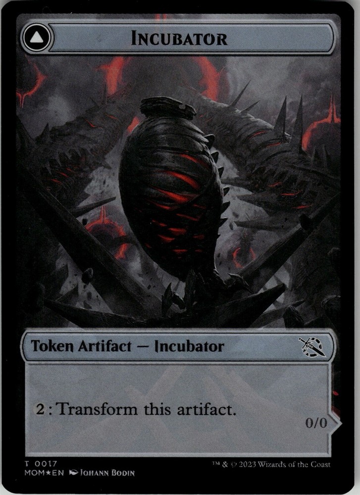 INCUBATOR (0017) // PHYREXIAN (0 March of the Machine FOIL #17//17 MOM(NM+)(MTG)