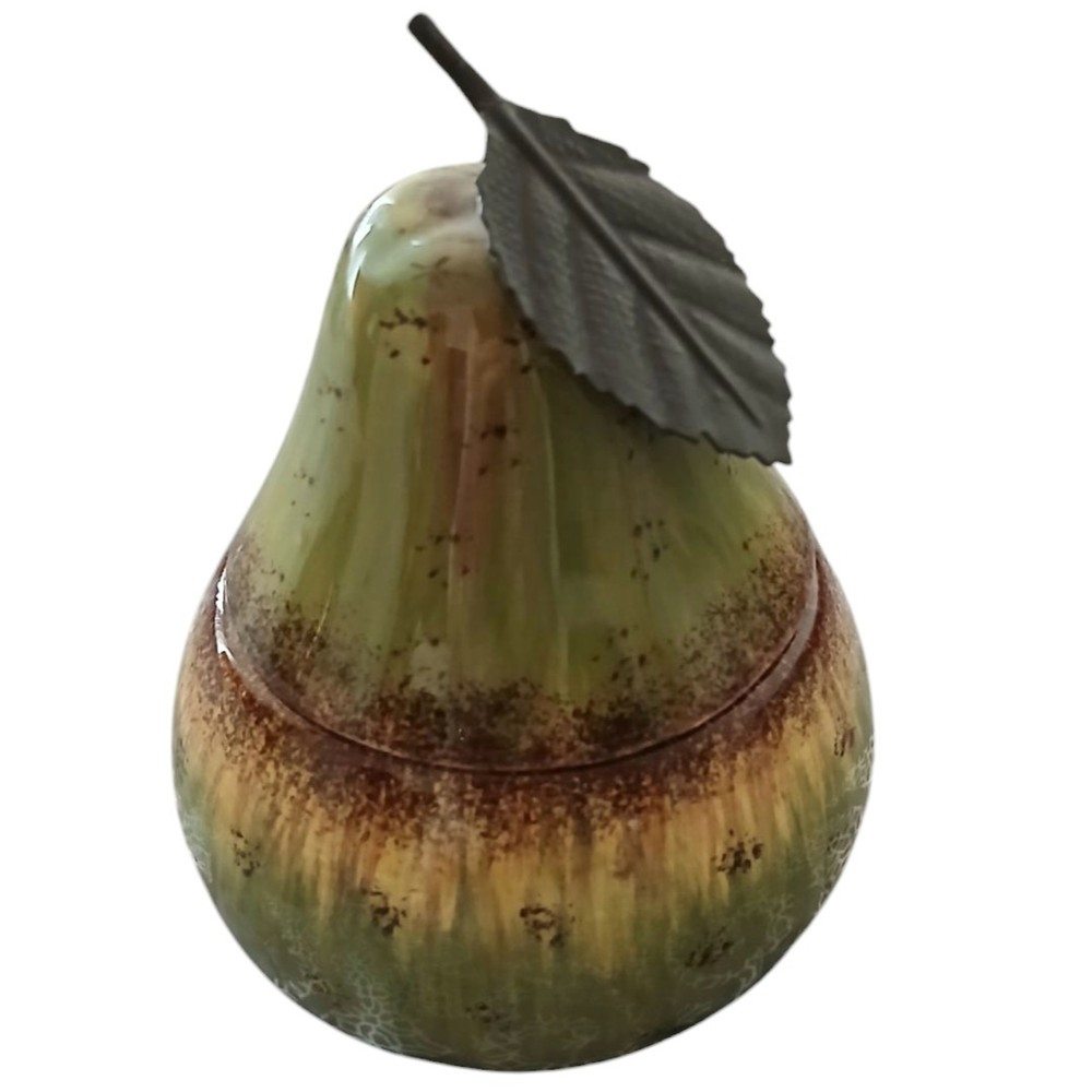Better Homes And Garden Pear Trinket Condiment  Jar Container Ceramic