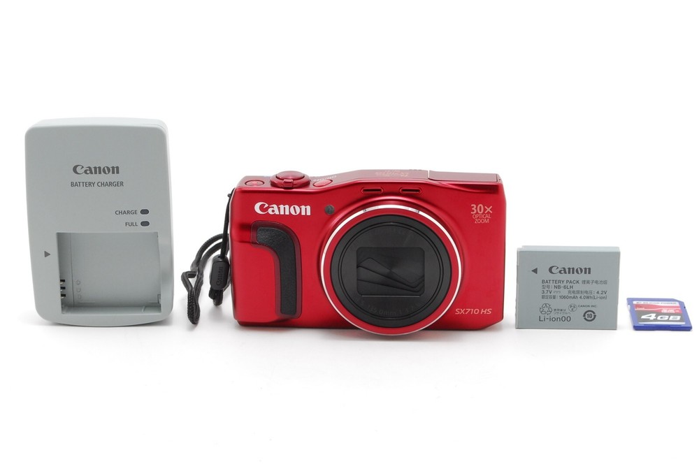 Mint Canon PowerShot SX710 HS Red Digital Camera with SD Card from Japan
