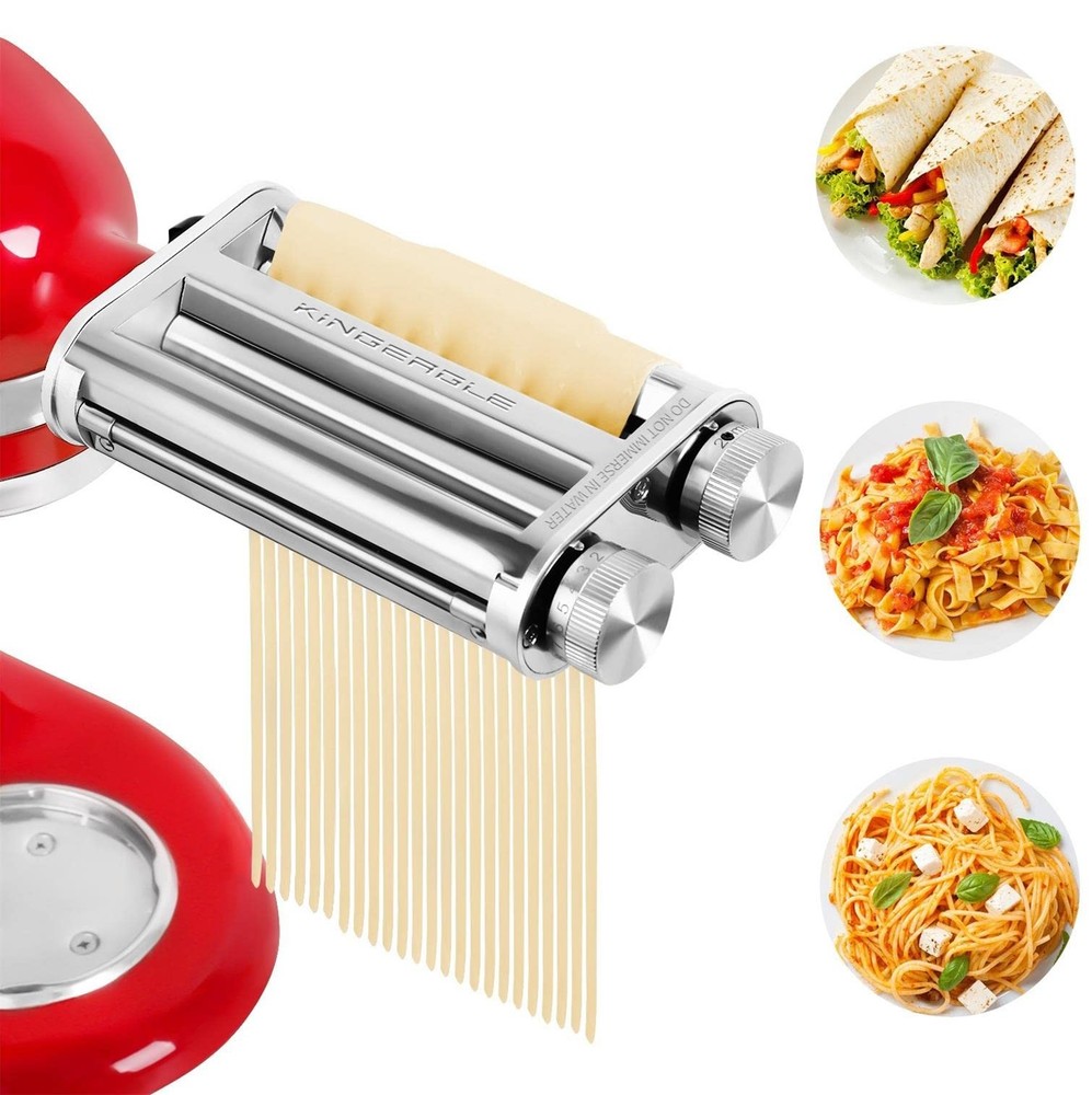 KitchenAid Mixer Pasta Roller & Cutter 3-in-1 Attachment Set