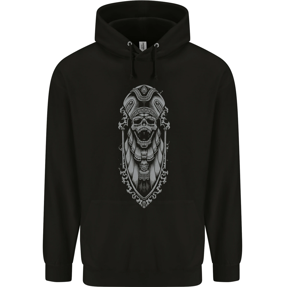 Death Order Pharoh Skull Biker Motorcycle Mens 80% Cotton Hoodie