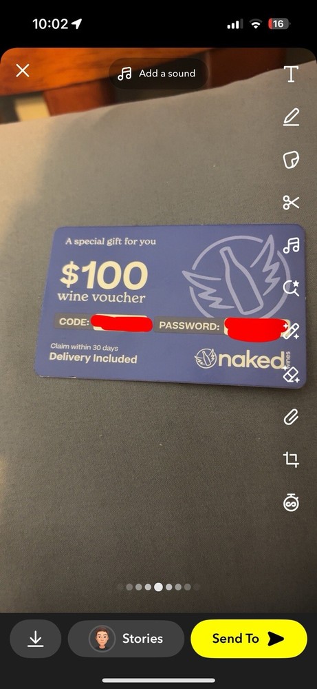 $100 NAKED WINES voucher with code & password 🍷 nakedwines.com details-image