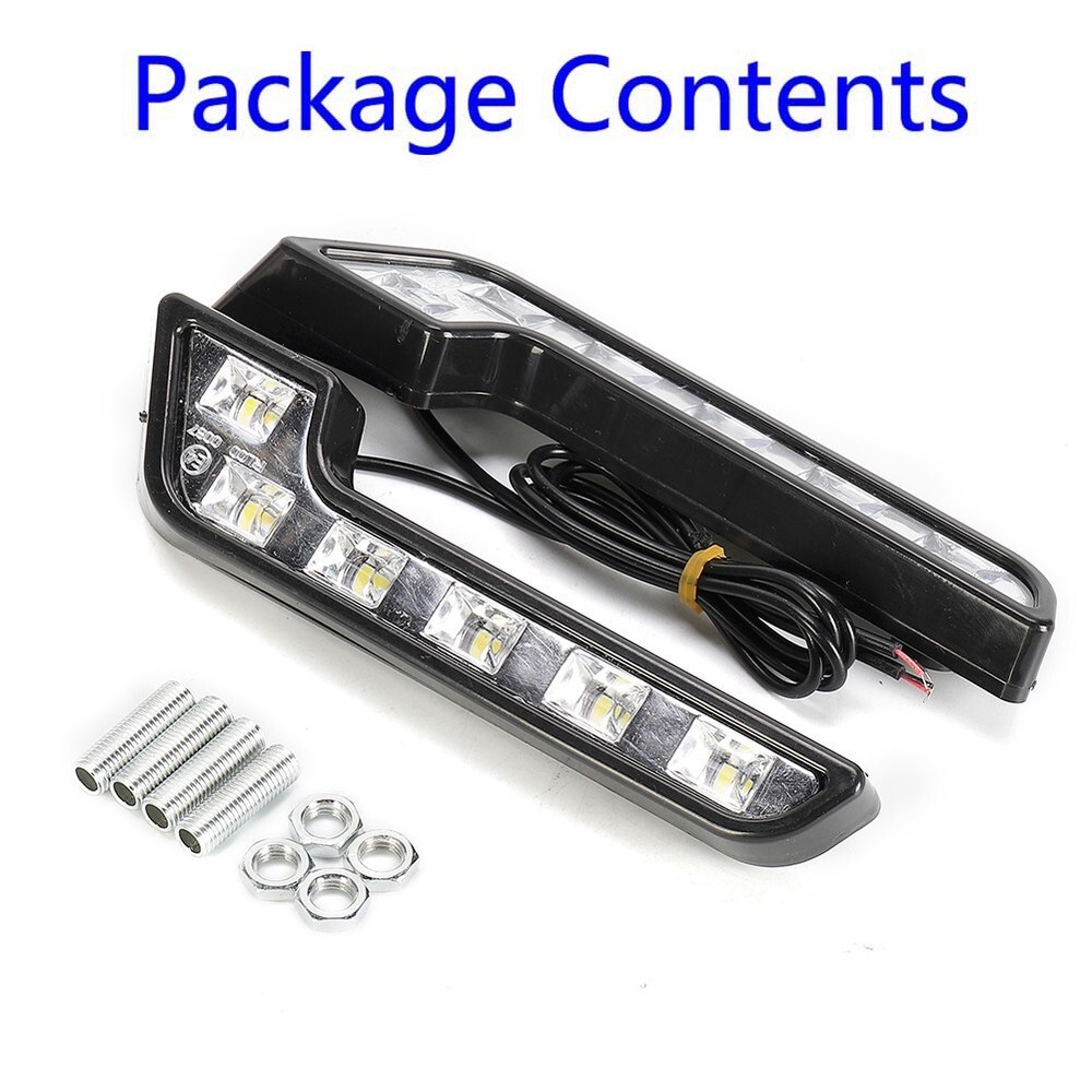 L Shaped Fog Lights Super White Waterproof Driving Fog Light Lamp Car Parts