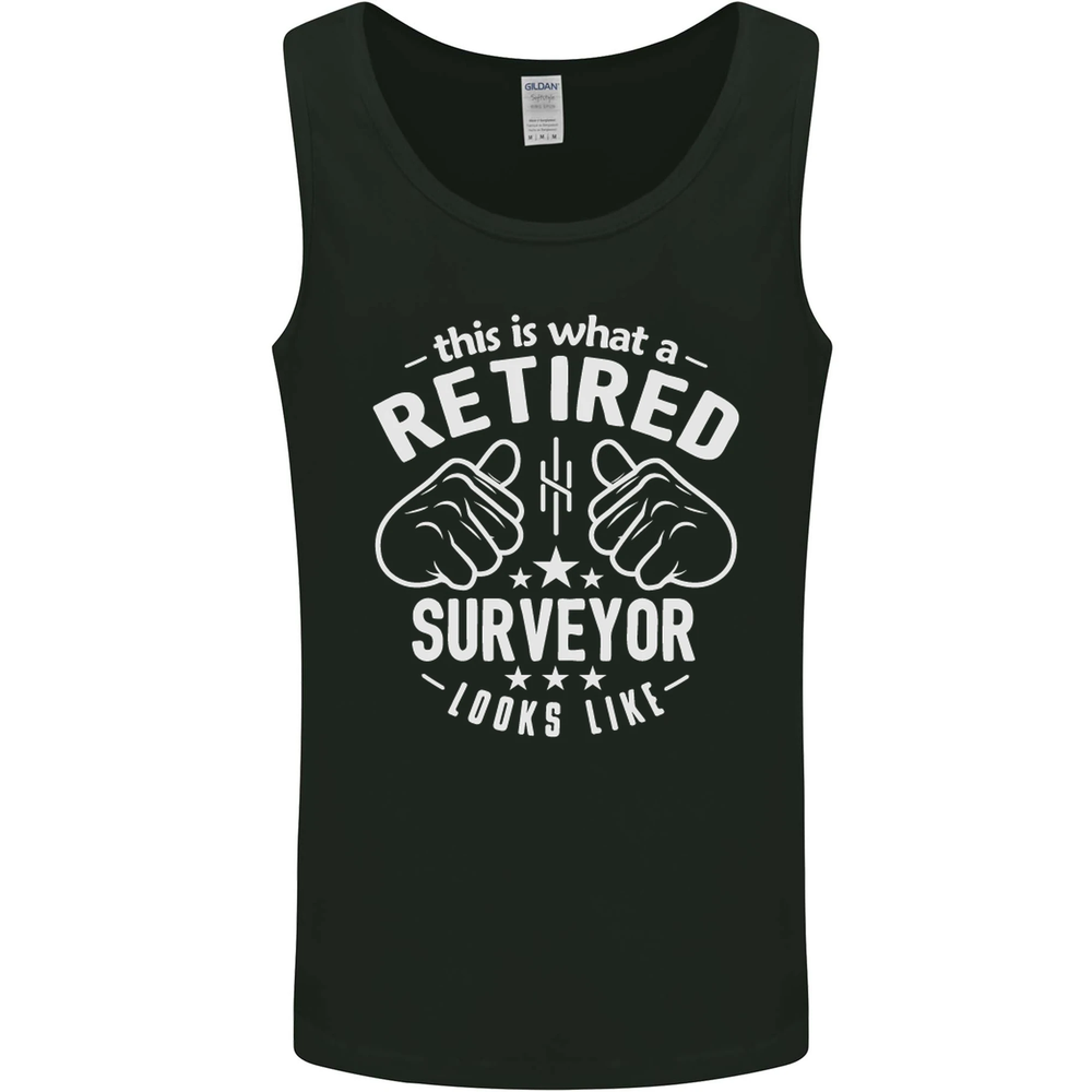 This Is What a Retired Surveyor Looks Like Mens Vest Tank Top