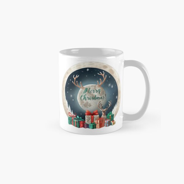 Merry Christmas Moonlit Night 2025 Classic Mug , Gift For Family