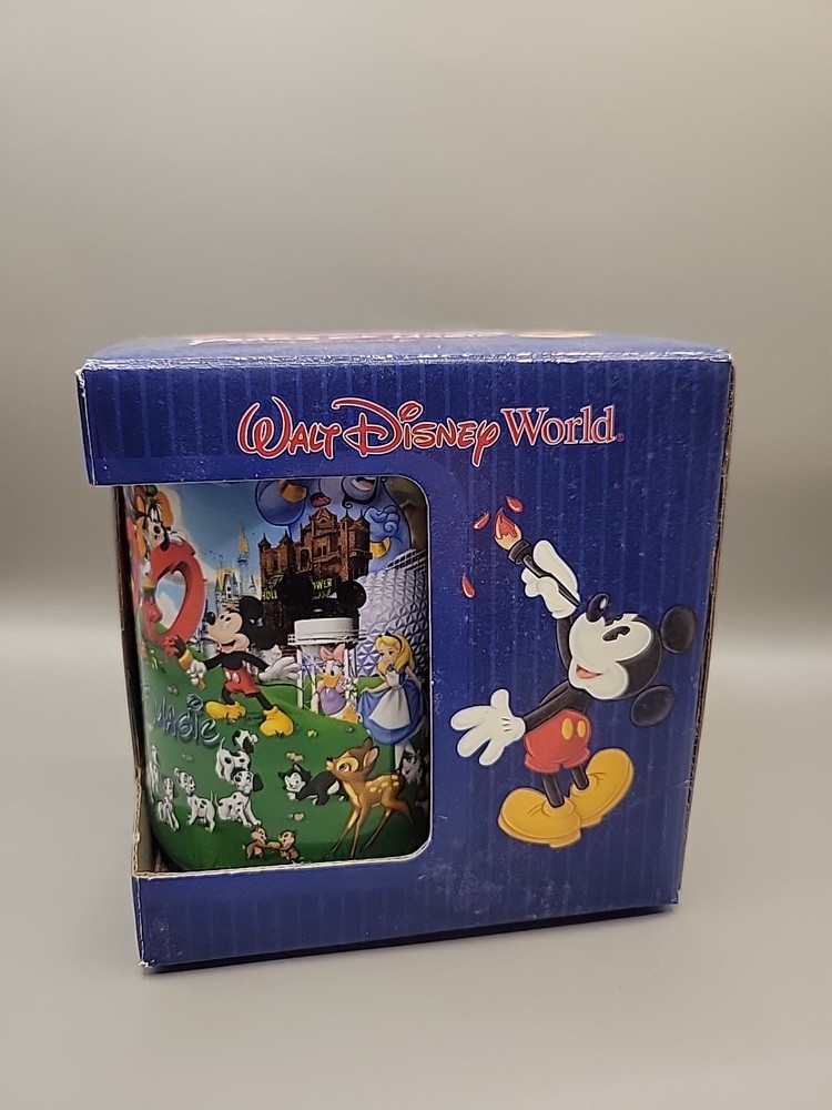 Vintage Walt Disney World 100 Years of Magic Mug with Original Box NOS