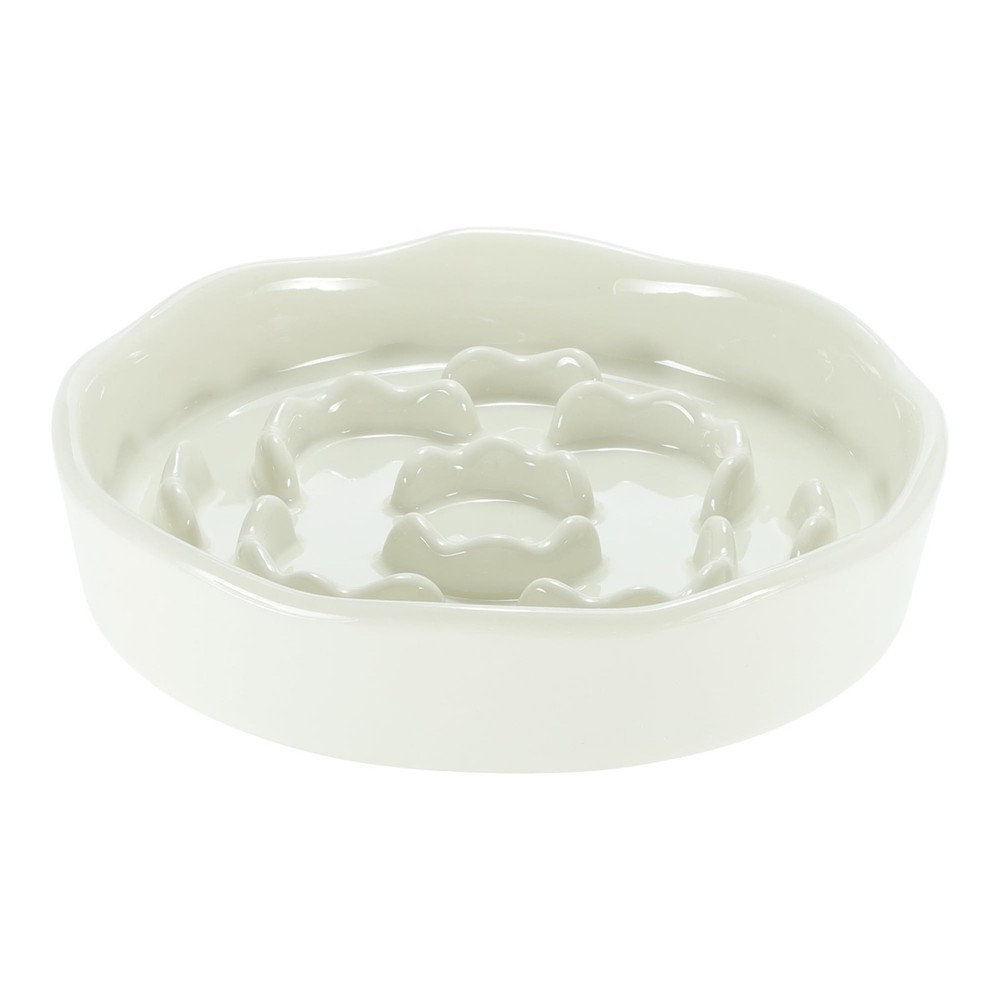 New Slow Feeder Dog Bowls Ceramic Slower Food Feeding Bowl for Small and Medium