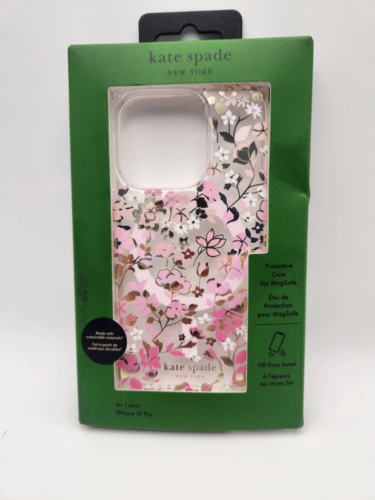 iPhone 15 Pro Kate Spade Floral Mirror Phone Case - New Design