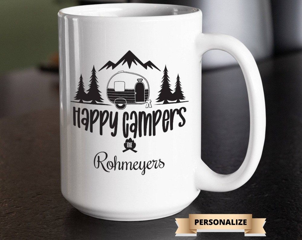 Custom Camping Mug Coffee Tea Cup Personalized Traveler Premium Gift For
