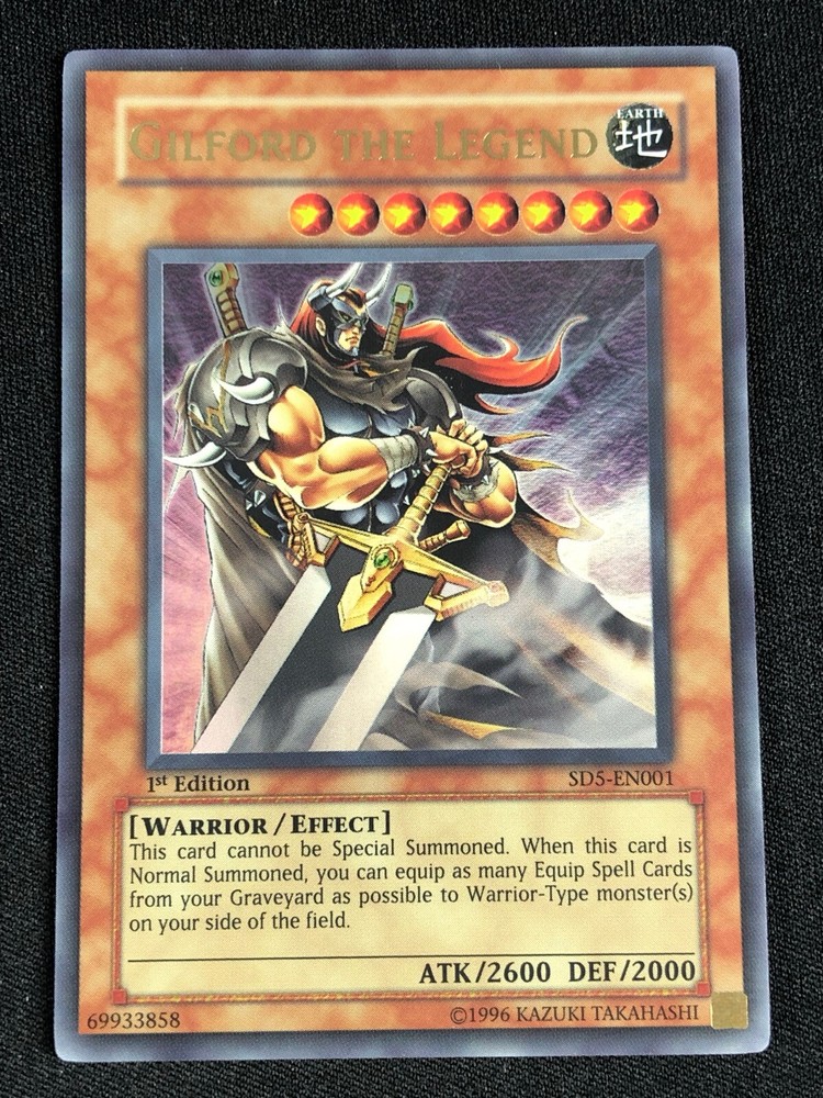 YUGIOH GILFORD THE LEGEND SD5-EN001 1ST ULTRA LP