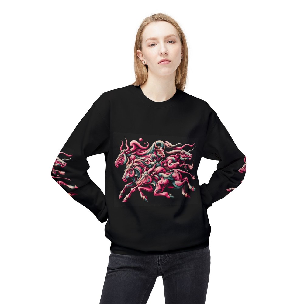 Unisex Fleece Sweatshirt original abstract artistic design tee men women