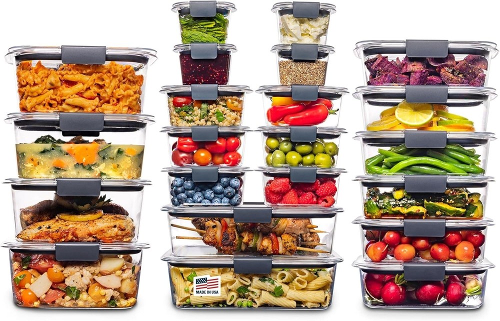 Rubbermaid Brilliance Food Storage Container Set - 22 Pieces, Clear