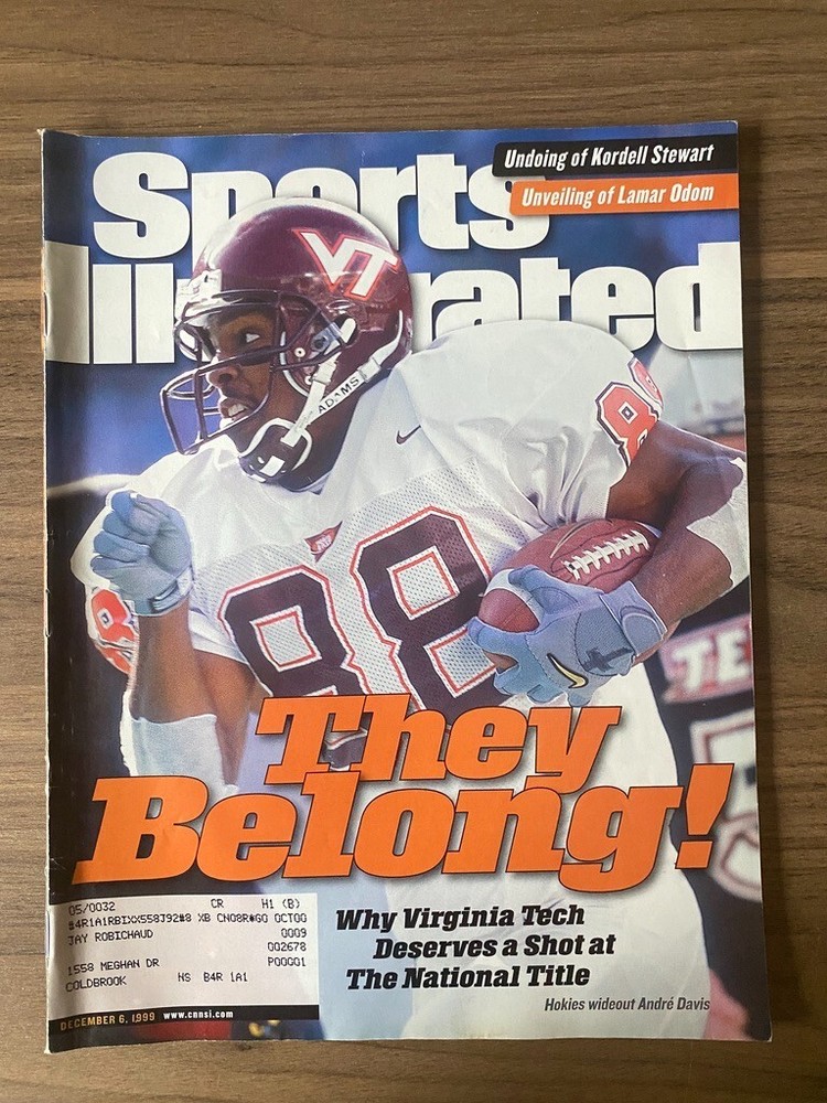 Sports Illustrated Dec 6 1999 Virginia Tech André Davis Feature