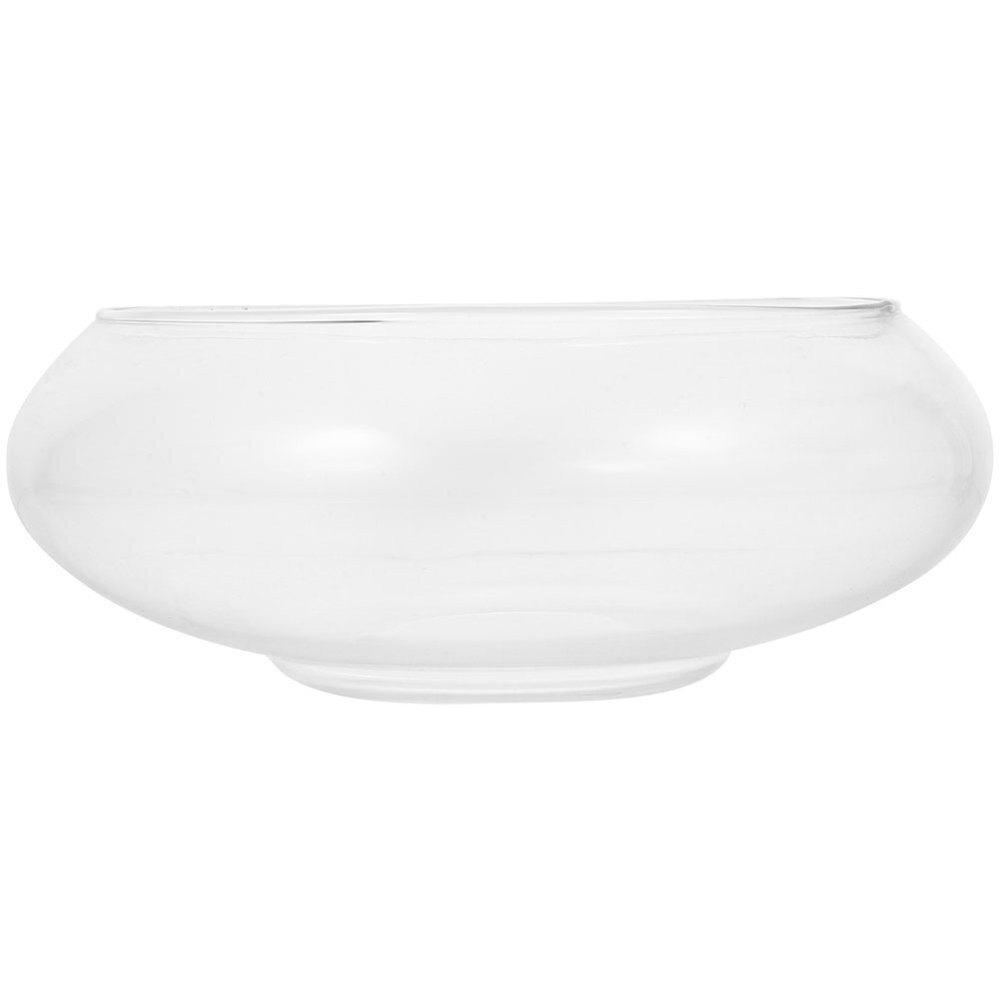 Clear Glass Lotus Bowl Planter for Hydroponic Plants