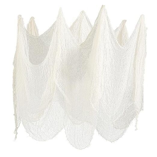 Halloween Creepy Cloth 511 x 78.7 Inch Spooky White Gauze Fabric
