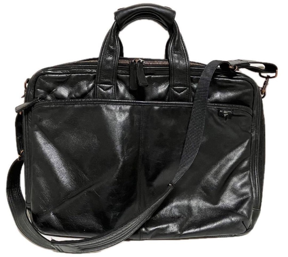 Porter 2Way Business Bag Briefcase Genuine Leather