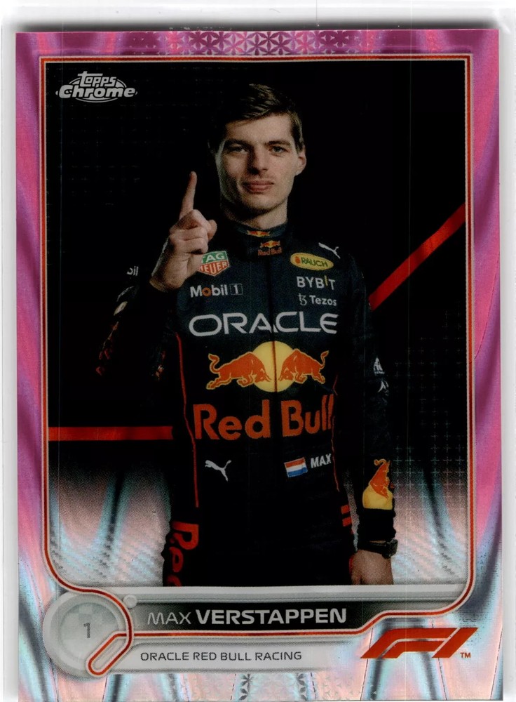 2022 Topps Chrome Formula 1 #1 Max Verstappen Pink RayWave  /75