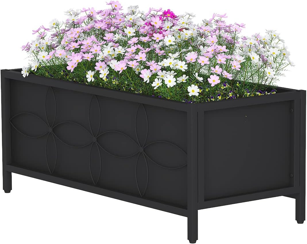 Sturdy Raised Garden Bed with Inner Fabric Liners for Vegetables Flower, Planter