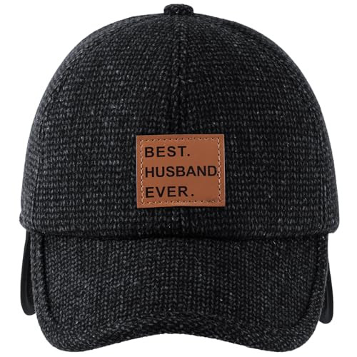 Valentines Day Gifts for Him Husband Winter Baseball Cap Black