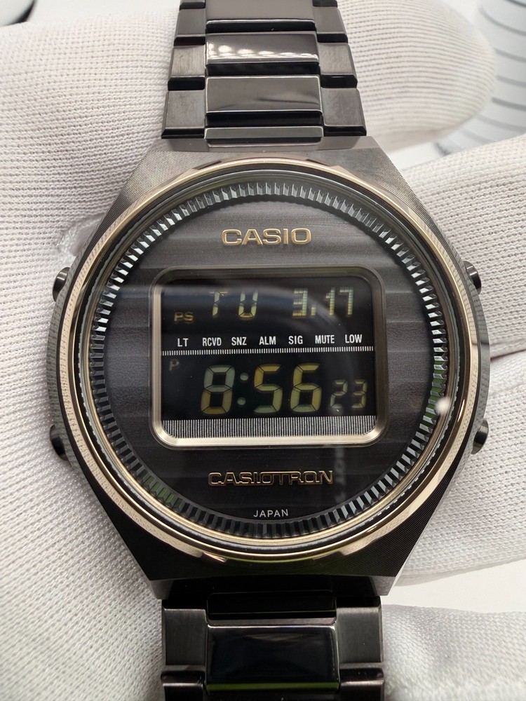 Casio Casiotron TRN-50ZE-1AJR 50th Anniversary Limited Edition — Black & Gold