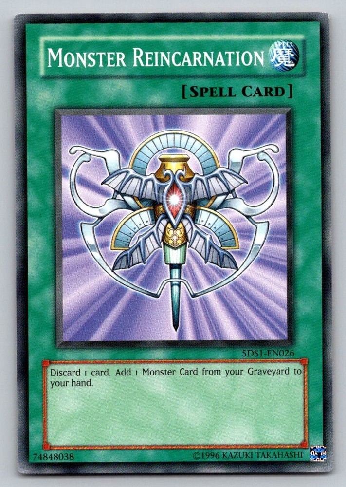 Monster Reincarnation 5DS1-EN026 Yu-Gi-Oh Trading Card
