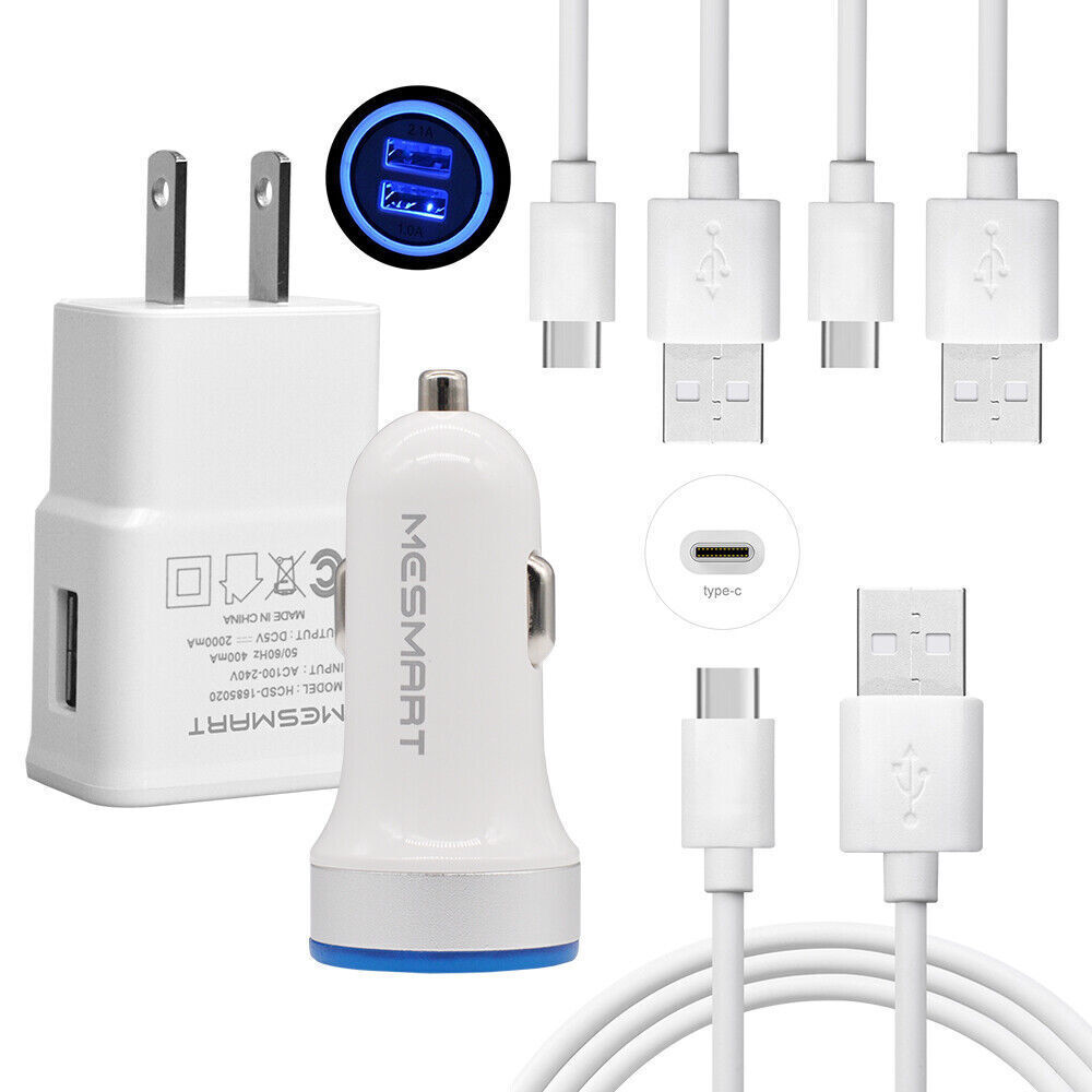 Samsung Galaxy S24 Ultra S22+ Fast Charging USB-C Cable & Wall Adapter  