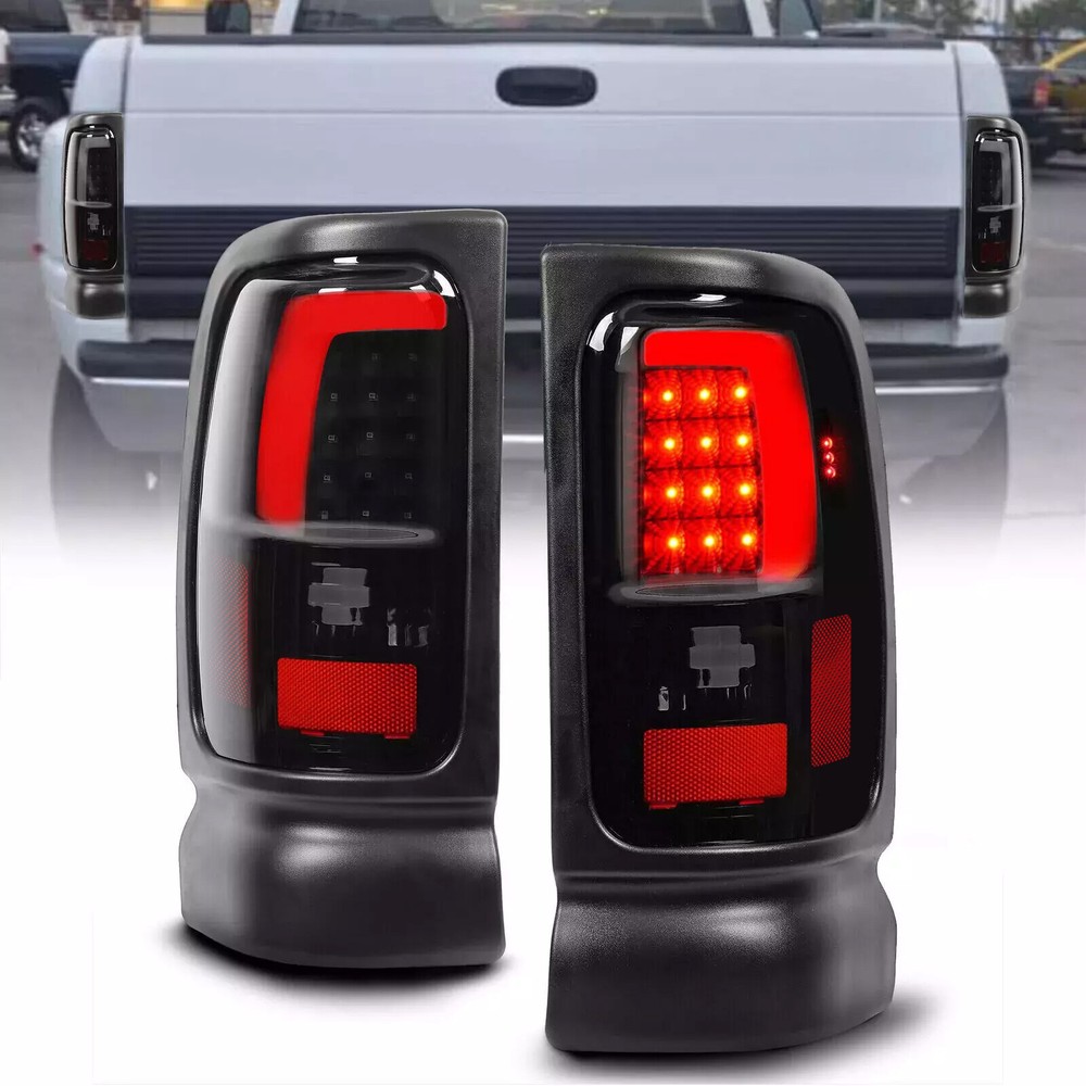 Smoke Lens LED Tail Lights Brake Lamp DOT For 1994-2001 Dodge Ram 1500 2500 3500