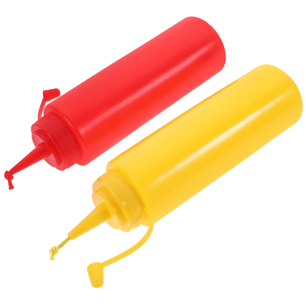 2Pcs Toys Joke Trick Toy Fake Condiment Dispenser Fake Ketchup Bottle