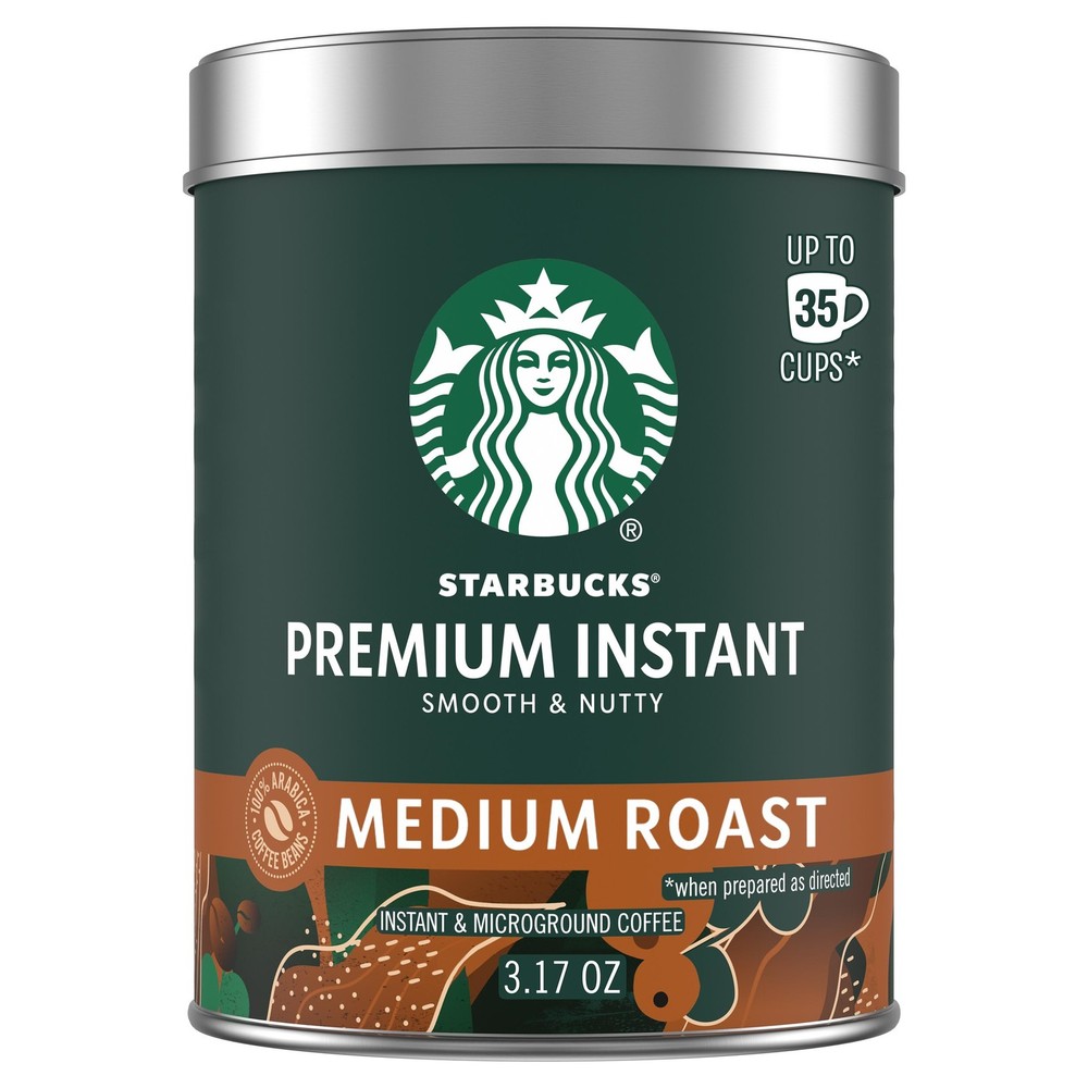 Starbucks Premium Instant Coffee, Medium 3.17 Ounce (Pack of 1), Roast