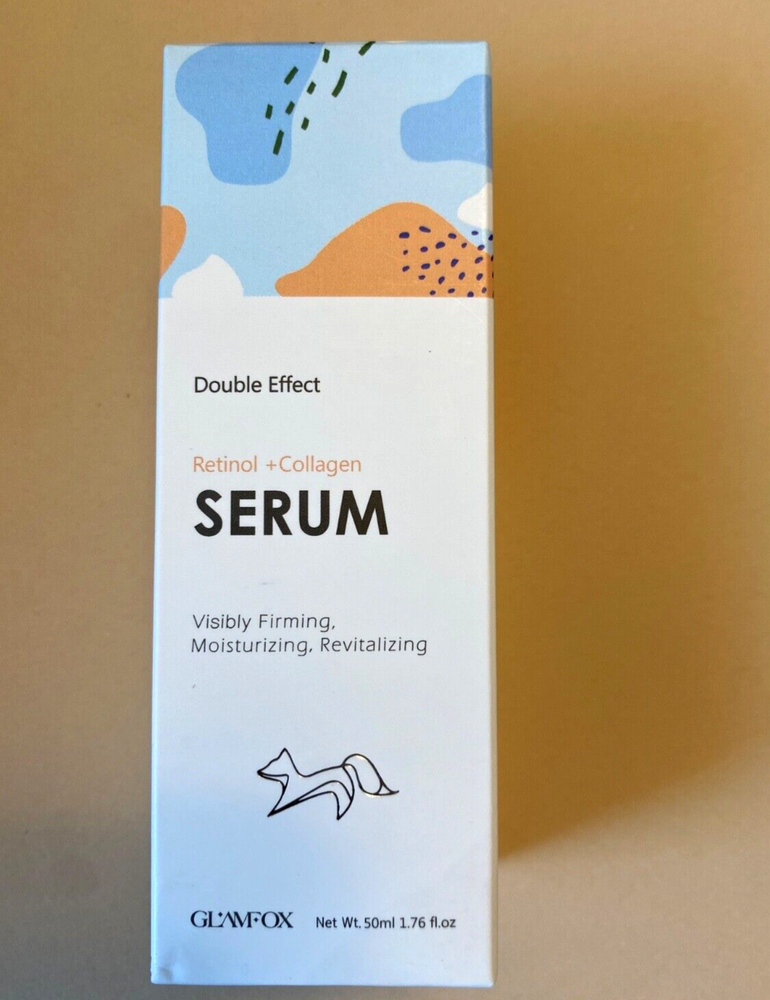 GlamFox Serum DOUBLE EFFECT Retinol Collagen moisturizing firming revitalizing