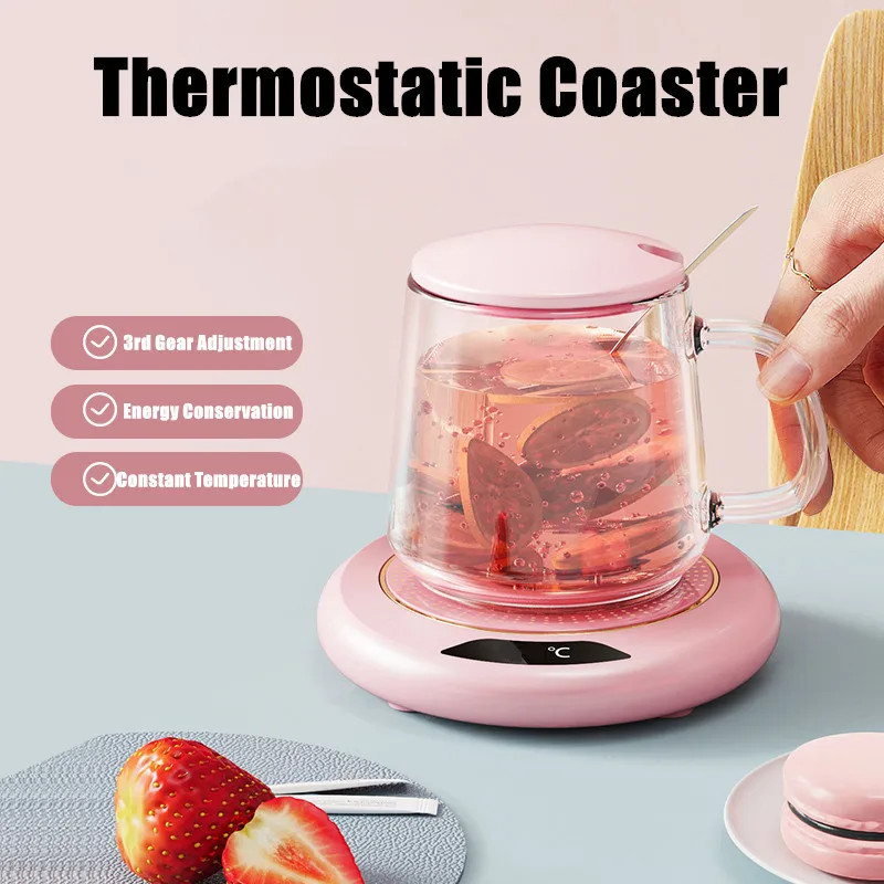 USB Coffee Mug Warmer with 3-Temp Settings Electric Desk Heater for Office  