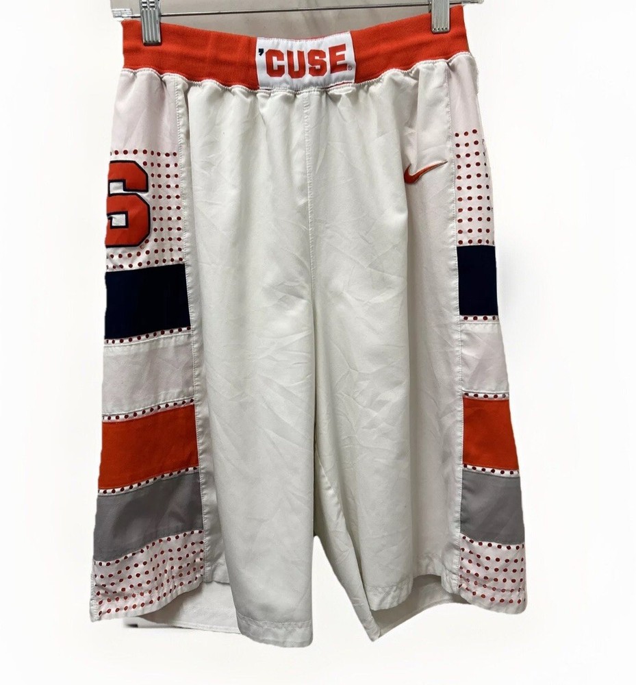 Nike Syracuse  Mens Shorts S Orangemen College NCAA White Basketball
