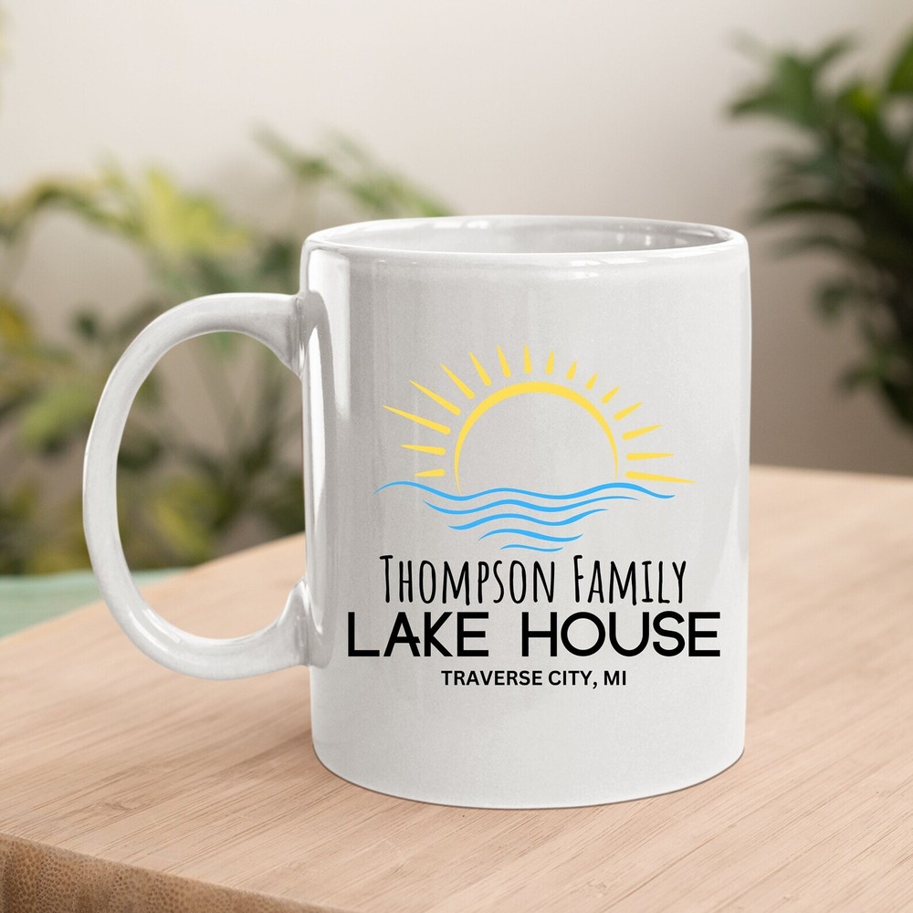 Personalized Lake House Mug Personalized Lake Mug Custom Lake House Mug Custom