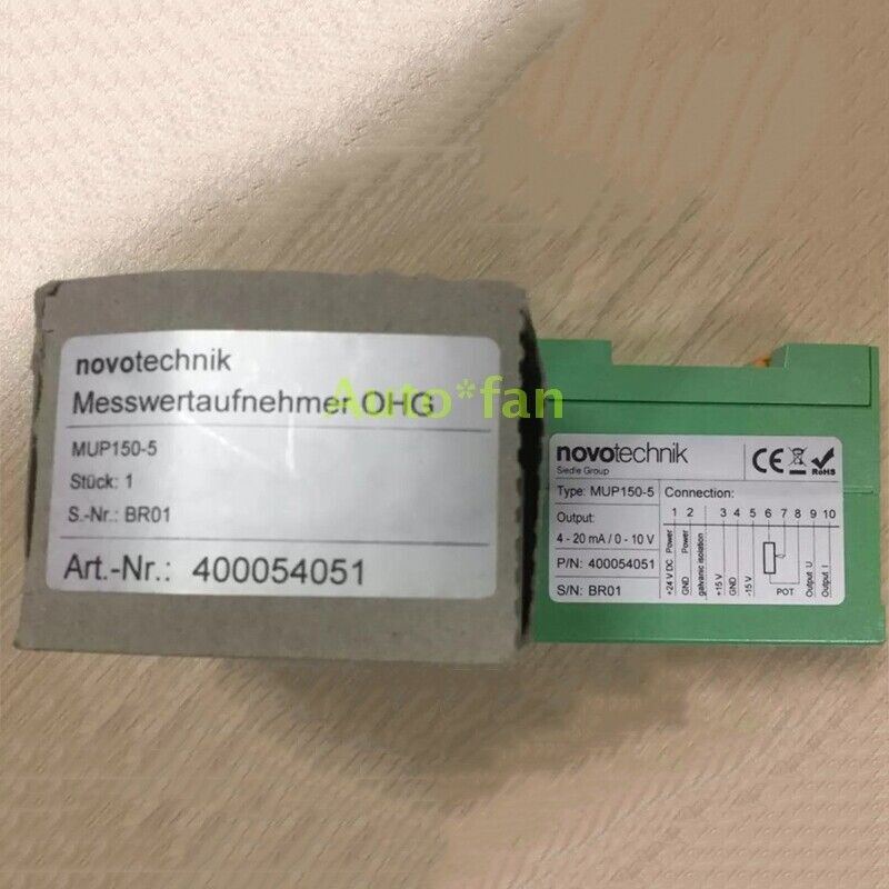 Novotechnik MUP150-5 Signal Conditioner Position Measurement Brand New #F8