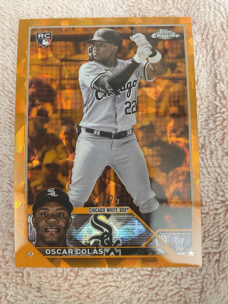 2023 Topps Chrome Sapphire Edition Orange 10/25Oscar Colas Colás #545 Rookie RC