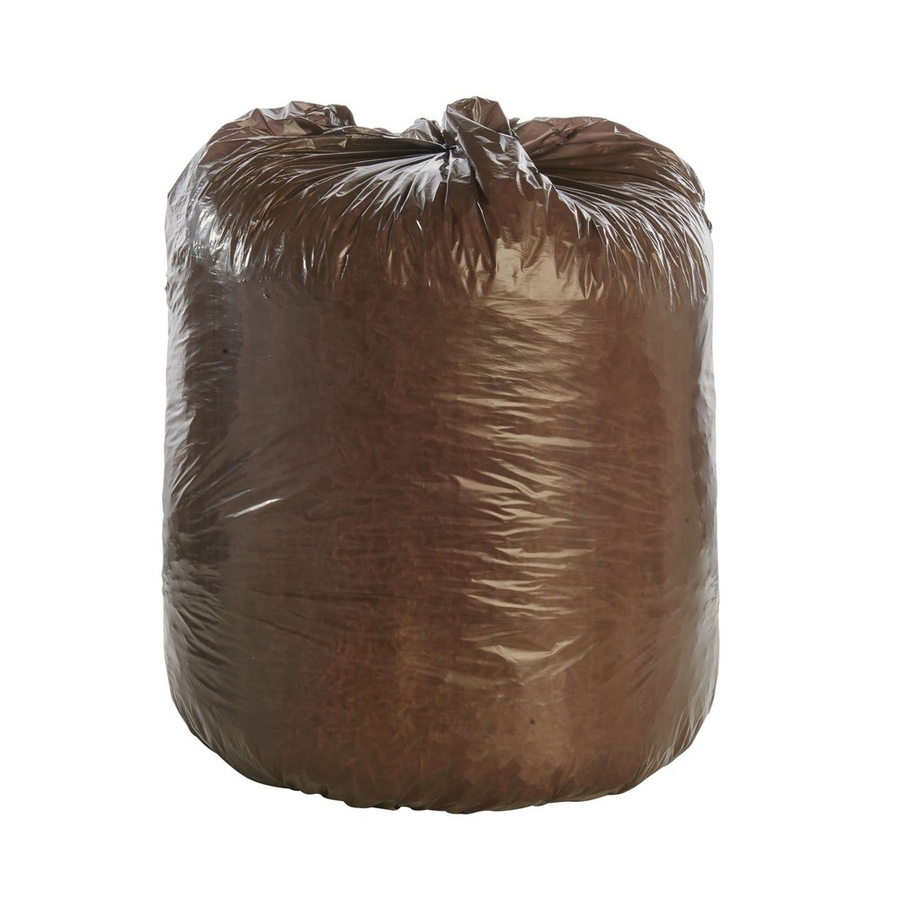 Stout Controlled Life-Cycle Plastic Trash Bags, Brown (G3036B80) 60 Count (Pa...