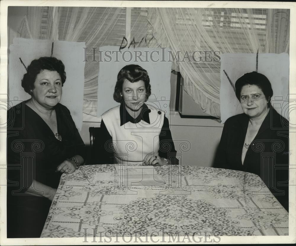 1958 Press Photo Co-chairmen- Women's Organization for Brotherhood Week