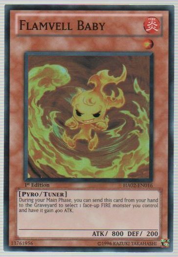 Flamvell Baby HA02-EN016 Super Rare 1st Edition MP x1