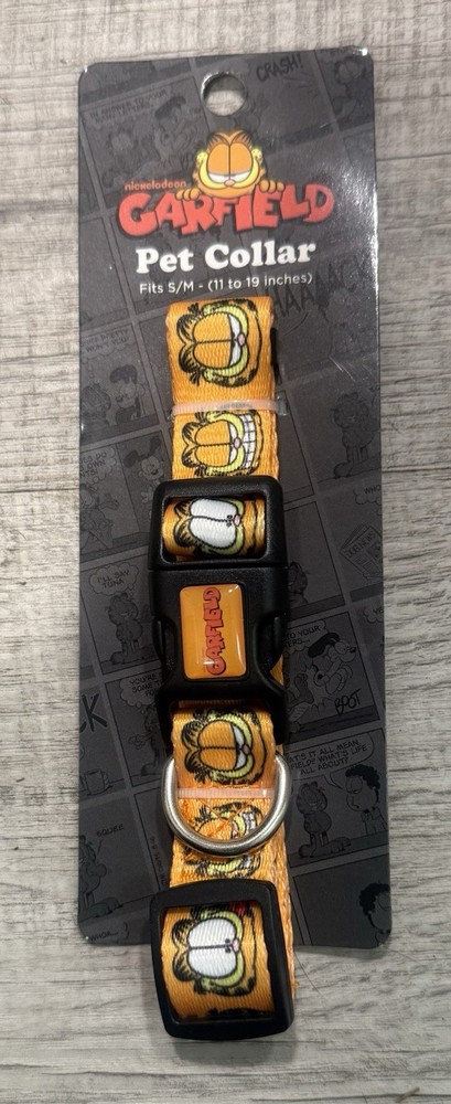 Garfield The Cat All Over Graphics Pet Collar S/M 11