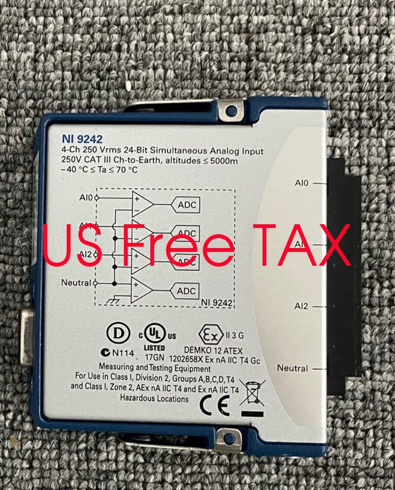 National Instruments Ni – 9242 - (4)channel analog input module